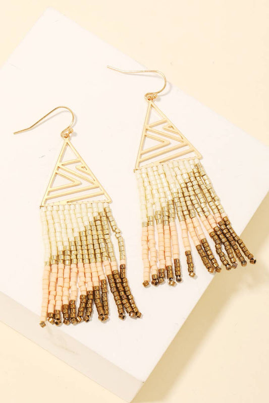 Triangle Fringe Earrings