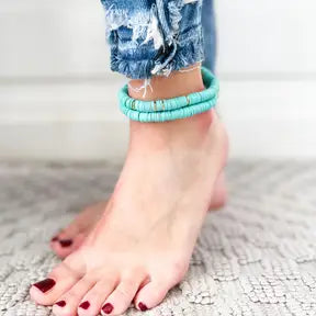 Heishi Color Pop Anklet