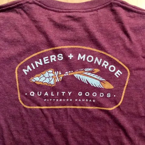 Miners + Monroe Broken Arrow  Crew Tee